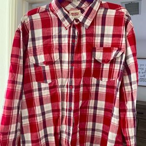 Mens Levi’s button down western shirt